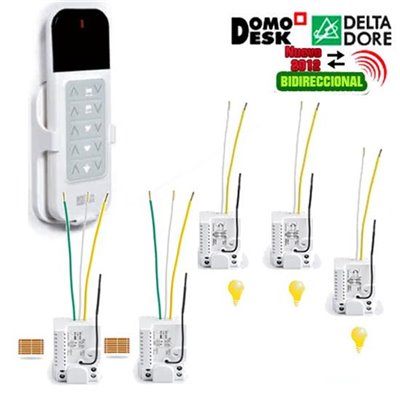 Pack Micromódulos 2 Iluminación y 1Persiana motorizada - 3 vías  Pack TYXIA 520. DOMÓTICA. Domotica