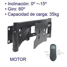 DM-1622 Soporte TV Motorizado con control remoto IR hasta 42
