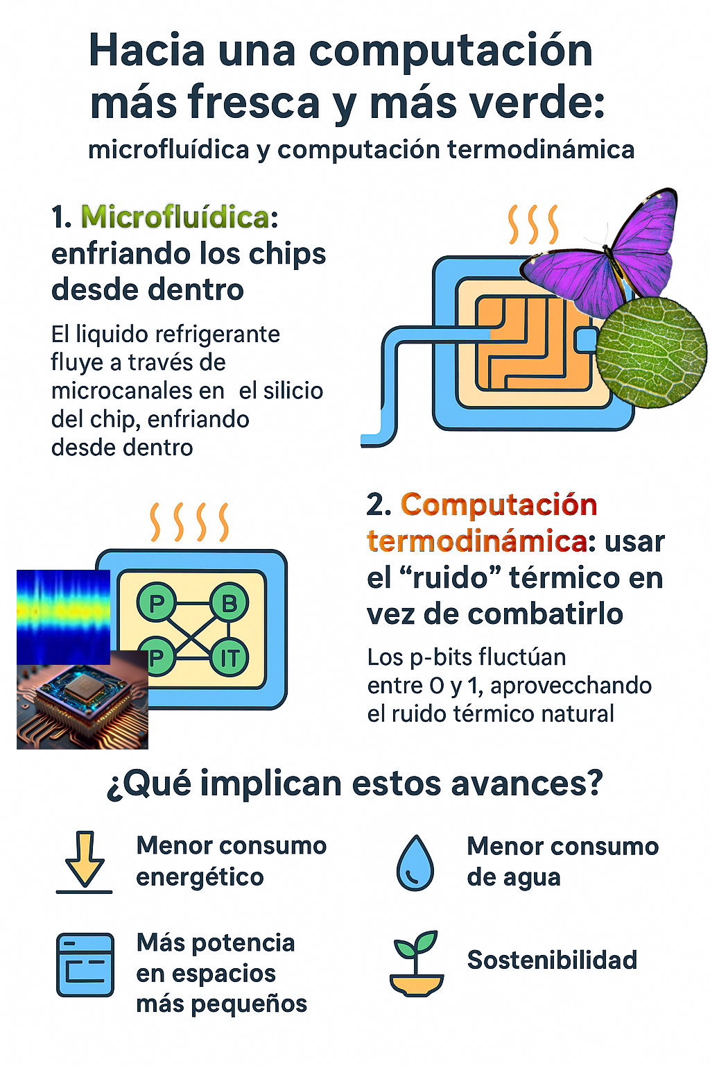 Infografía MicroFluidíca y Computación Termodinámica