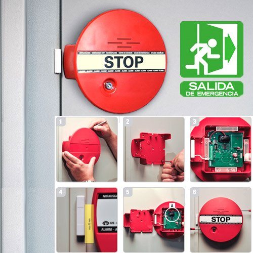 Un sistema de alarma que previene el uso no autorizado de las salidas de  emergencia y puertas cortafuegos • CASADOMO