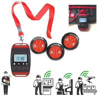KIT SISTEMA DE AVISO INALAMBRICO FABRICAS (3 emisores/1 receptor PRO)